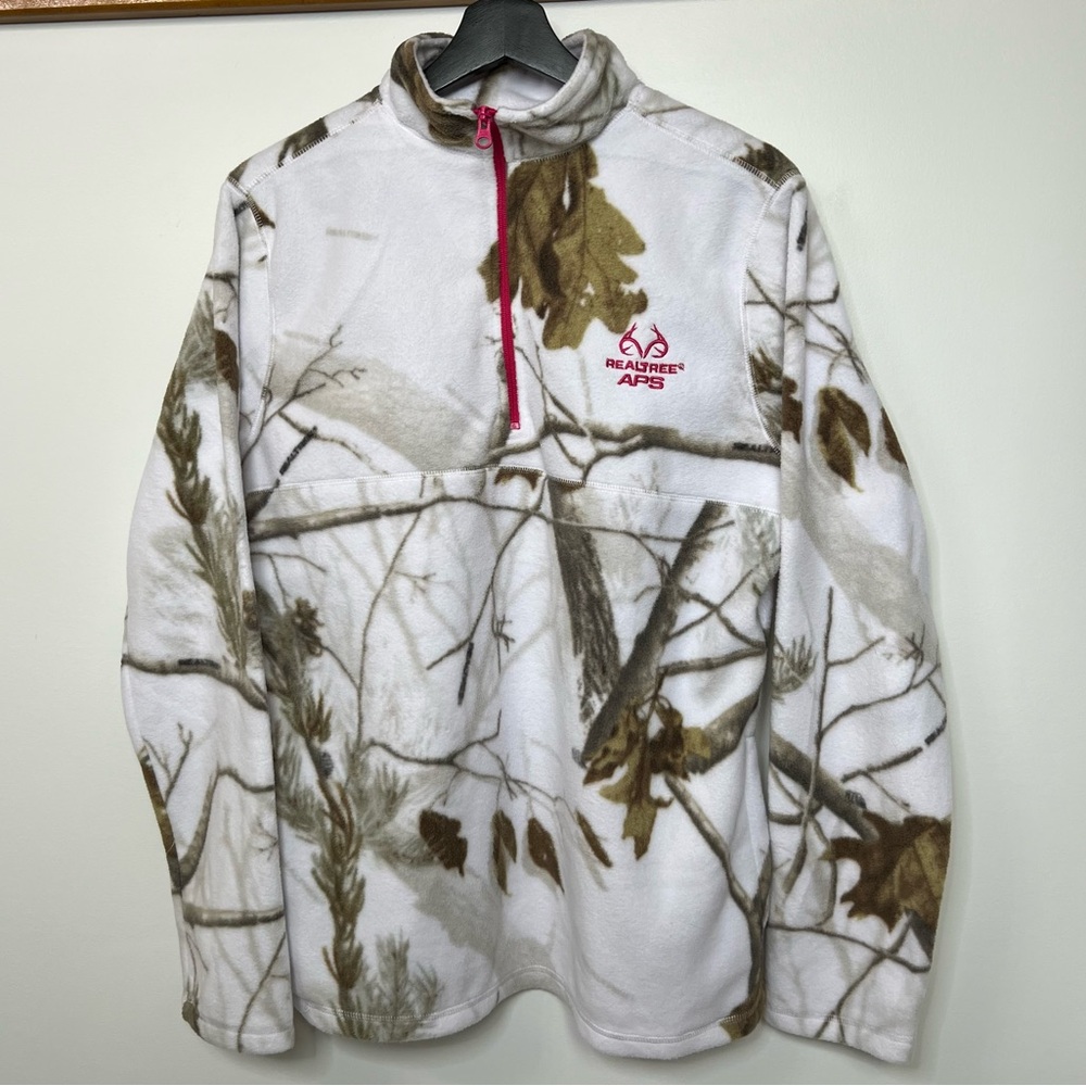 Realtree White Camo Fleece Sweater size XL